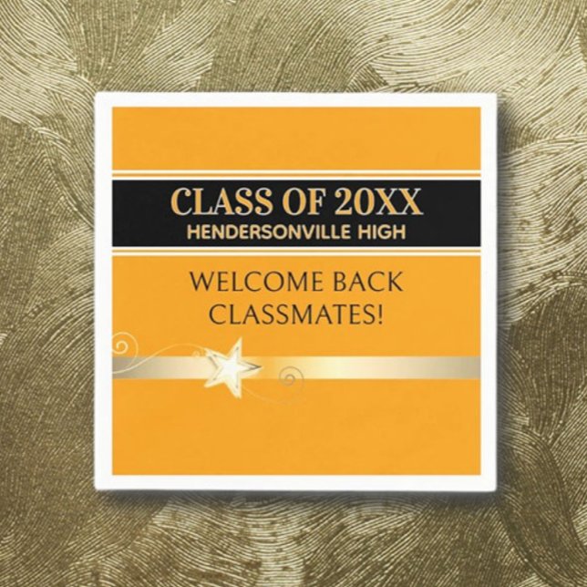 Party! Class Reunion Welcome back Napkin (Creator Uploaded)
