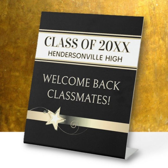Party! Class Reunion Welcome back Pedestal Sign (Creator Uploaded)