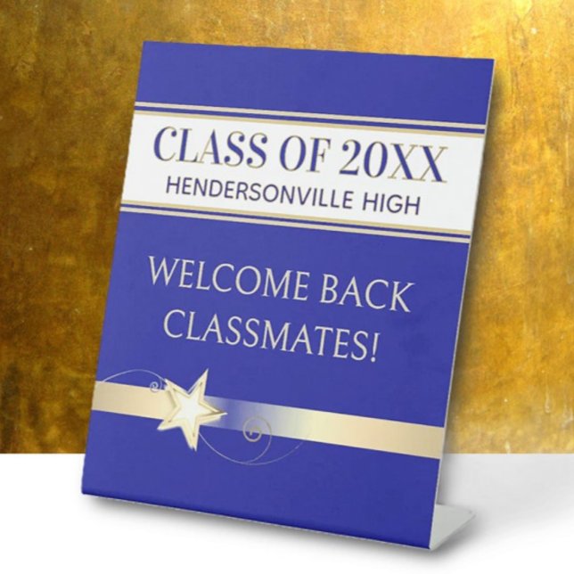 Party! Class Reunion Welcome back Pedestal Sign (Creator Uploaded)