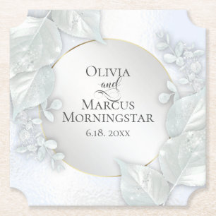 Party Coasters   Icy Blue Shimmer