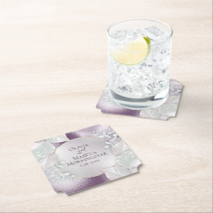 Party Coasters   Wispy Eggplant Shimmer