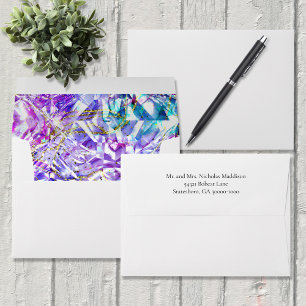 Party Colour Diamond Rainbow Gemstone Wedding Envelope