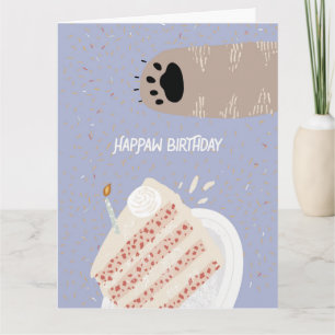 Party Crasher Birthday Cat Folded Greeting Card