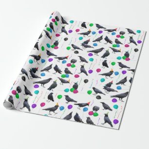 Party Crows Wrapping Paper