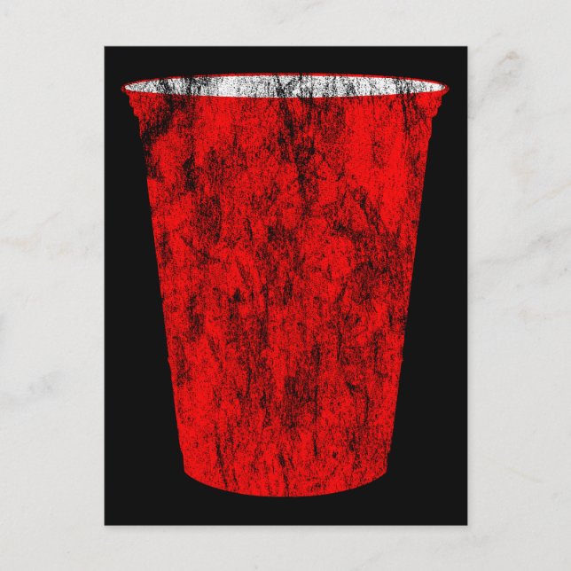 party cup invitation postcard (Front)