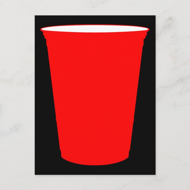 party cup invitation postcard (Front)