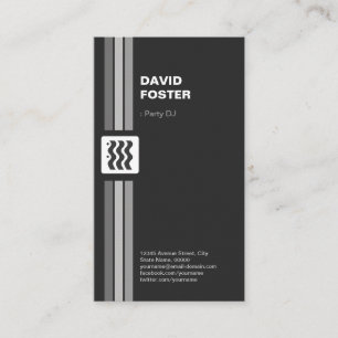Party DJ - Premium Double Sided Business Card