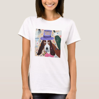 Party Dog Basset Hound  T-Shirt