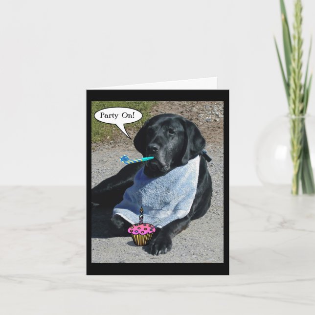Party Dog Card - "Boone" (Front)