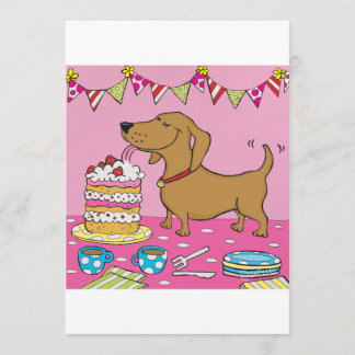 Party dog invitation