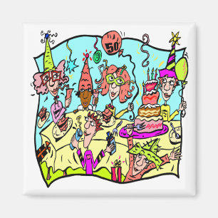 Party Down 50th Birthday Gifts Magnet