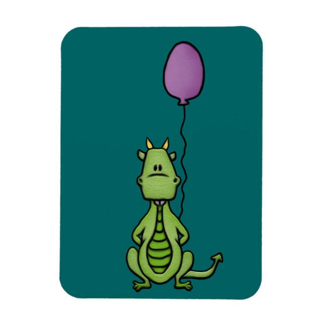 Party Dragon Magnet (Vertical)