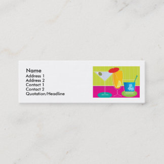 Party Drinks Mini Business Card