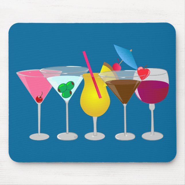 Party Drinks Mouse Pad (Front)
