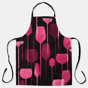 Party drinks seamless pattern apron