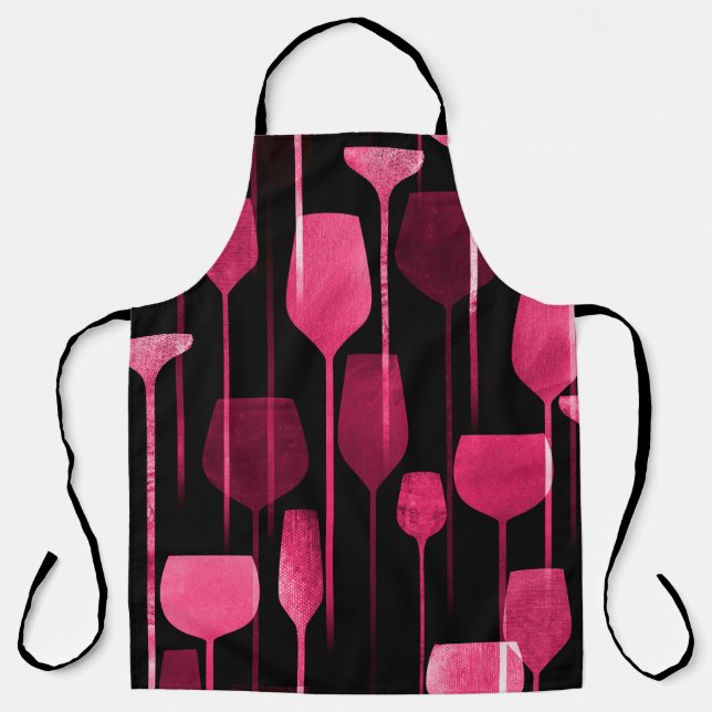 Party drinks seamless pattern apron (Front)