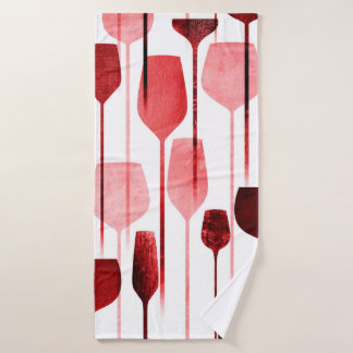 Party drinks seamless pattern bath towel