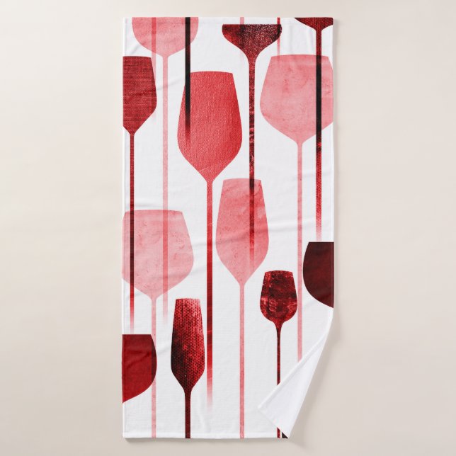 Party drinks seamless pattern bath towel (Bath Towel)