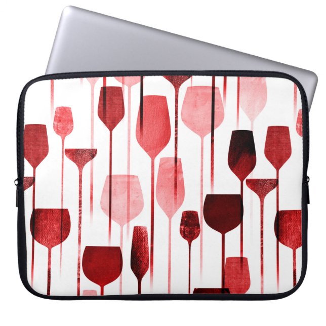 Party drinks seamless pattern laptop sleeve (Front)