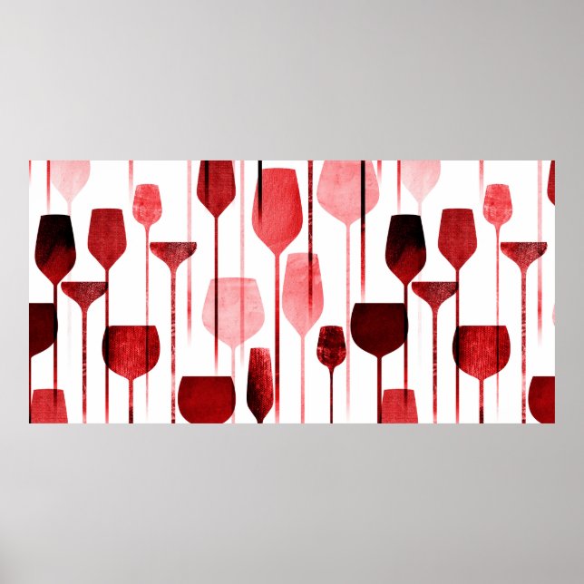 Party drinks seamless pattern poster (Front)