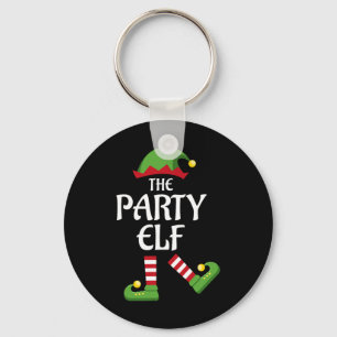 Party Elf Family Matching Group Christmas Dancing  Key Ring