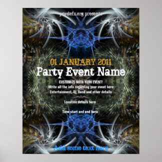 Party Event "Fractal Scifi" Poster