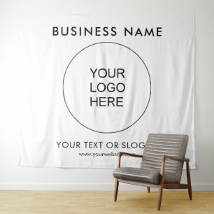 Party Event Seminar Logo Text Custom Backdrop Tapestry