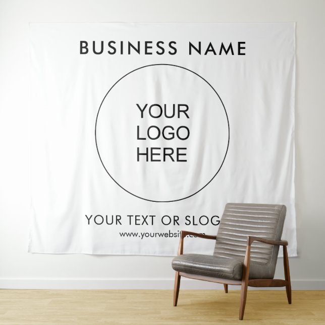 Party Event Seminar Logo Text Custom Backdrop Tapestry (In Situ (Horizontal))