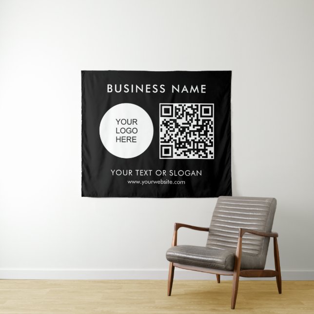Party Event Seminar QR Code Logo Text Medium Tapestry (In Situ (Horizontal))