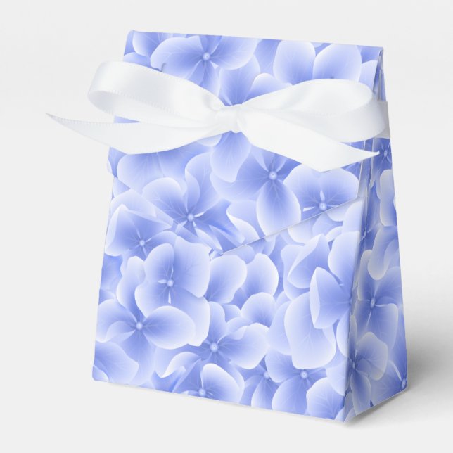 Party Favour Box-Blue Hydrangeas Box (Front Side)