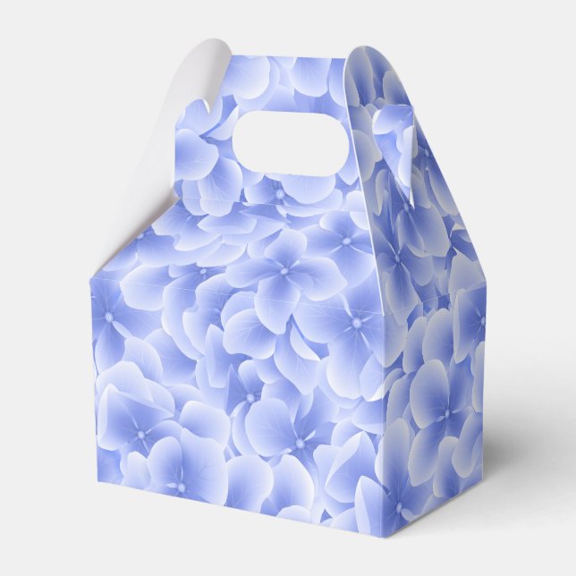 Party Favour Box-Blue Hydrangeas Box (Front Side)