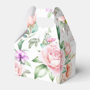 Party Favour Box-Floral Print Favour Box