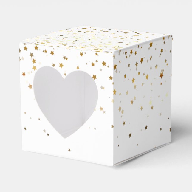 Party Favour Box-Gold Stars Favour Box (Front Side)