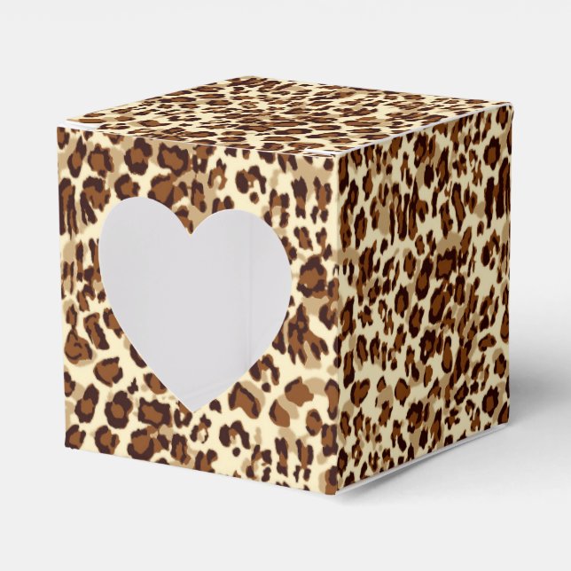 Party Favour Box-Leopard Print Box (Front Side)