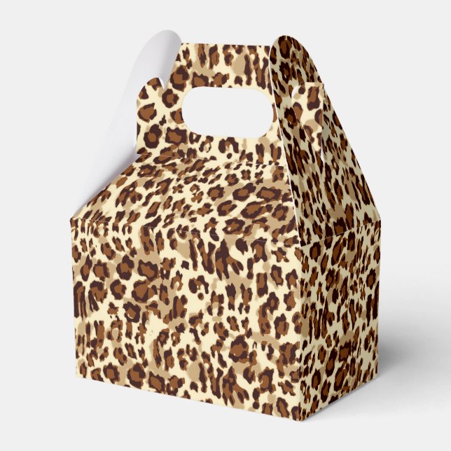 Party Favour Box-Leopard Print Box (Front Side)