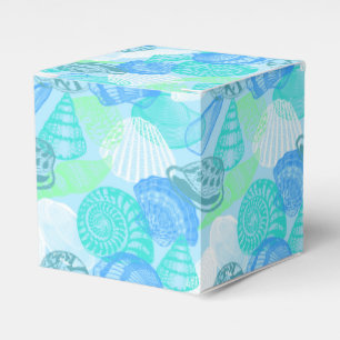 Party Favour Box-Seashells Print Favour Box