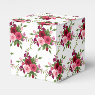 Party Favour Box-Vintage Roses Box