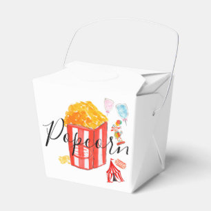 Party favour carnival popcorn birthday party favour box