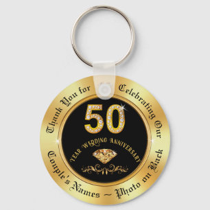 Party Favours for 50th Wedding Anniversary, Cheap Key Ring