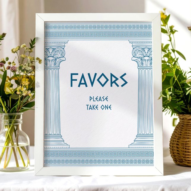 Party Favours sign for Greek toga party decor (Creator Uploaded)