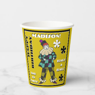 Party Fool in Colour (Personalised) Paper Cups