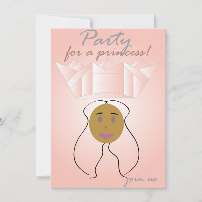 Party For A Princess Invitation (Front)