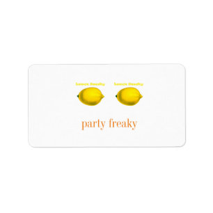 Party Freaky Labels and Stickers