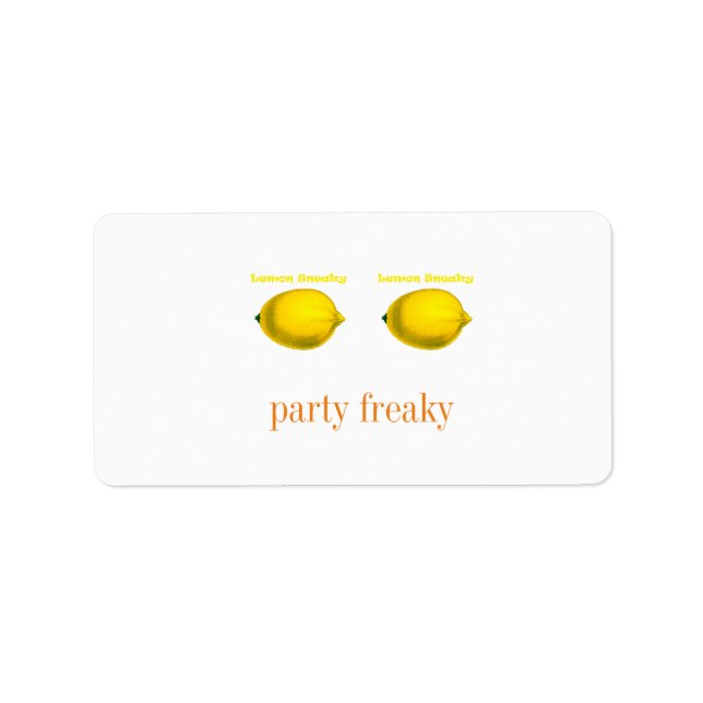 Party Freaky Labels and Stickers (Front)