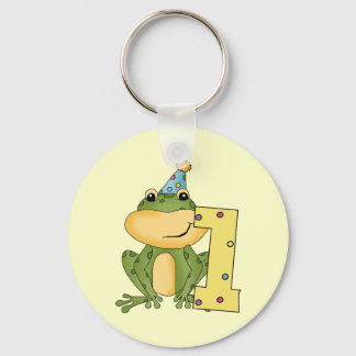 Party Frog 1st Birthday T-shirts and Gifts Key Ring