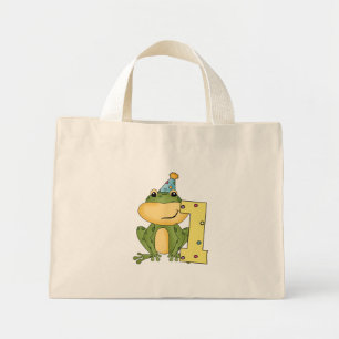 Party Frog 1st Birthday T-shirts and Gifts Mini Tote Bag