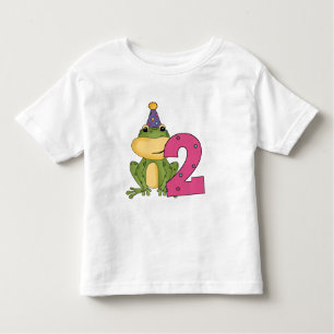 Party Frog 2nd Birthday T-shirts and Gifts