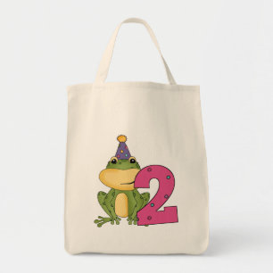 Party Frog 2nd Birthday T-shirts and Gifts Tote Bag