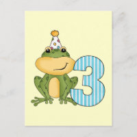 Party Frog 3rd Birthday T-shirts and Gifts