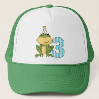 Party Frog 3rd Birthday T-shirts and Gifts Trucker Hat